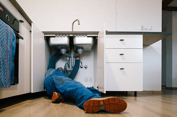 Professional Drain Cleaning technician working in Whately, MA